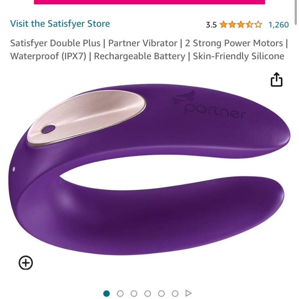 A partner plus satisfied pro vibrating toy. Brand new never been used.